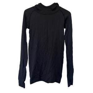 Lululemon Black Rest Less Hoodie Shirt Sz S
